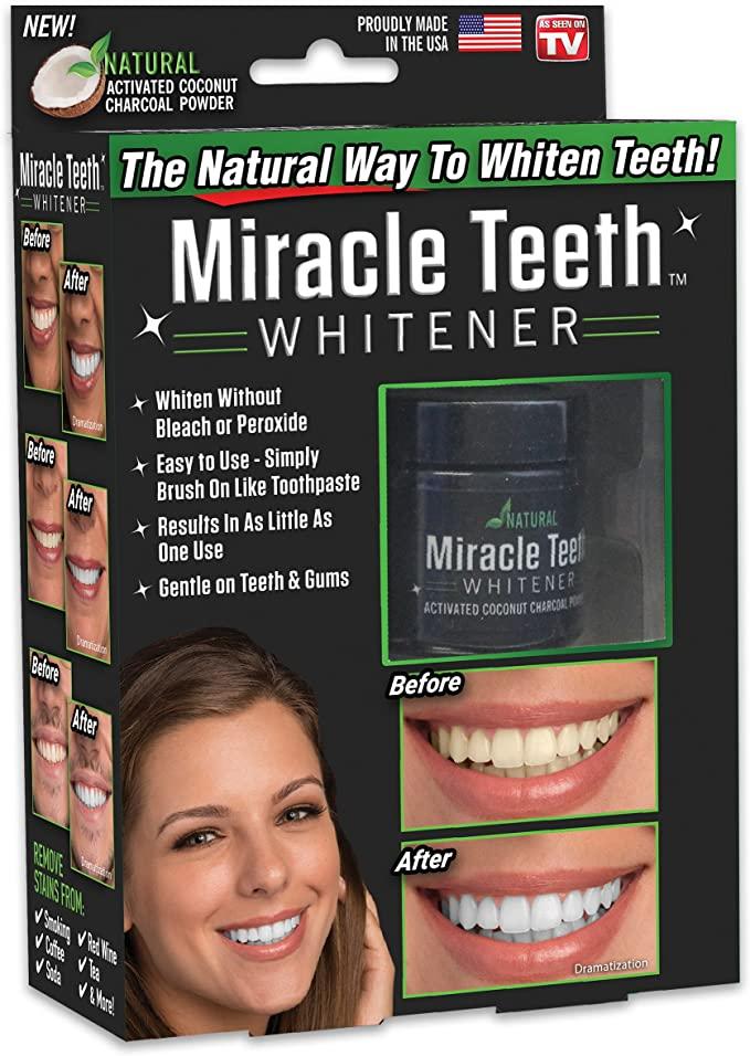 Teeth Cleaner Charcoal Natural Bleaching Organic Coconut Powder Proven To Remove Surface Stains