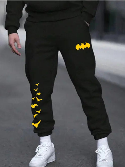 BM superhero design jogger for men cotton blend fabric