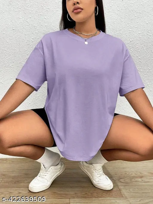 SOLID DROP SHOULDER T - Shirt