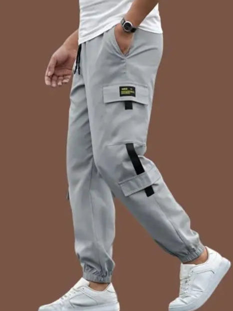 Mens Cargo Track Pant GREY