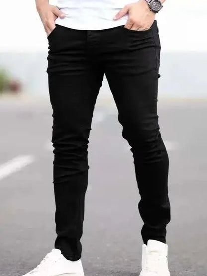 Men's Slim Black Jeans